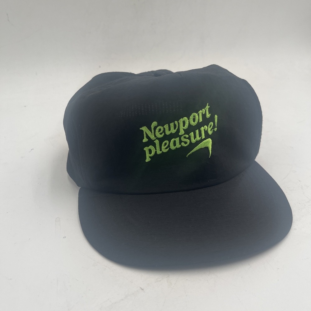 Vintage Newport Pleasure Cigarettes Snapback Hat Cap Rare 90s Deadstock Smoking